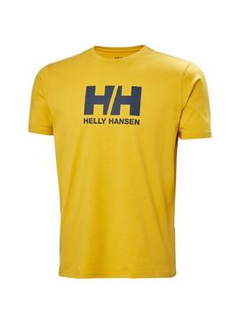 Camiseta Helly Hansen Logo amarillo para hombre