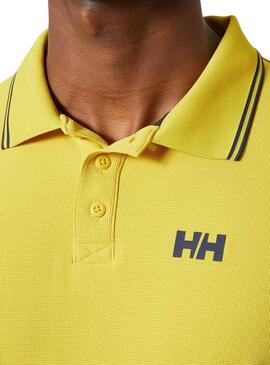 Polo Helly Hansen Kos UPF 50 amarillo para hombre