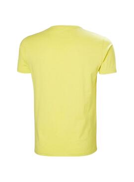 Camiseta Helly Hansen Shoreline verde lima para hombre