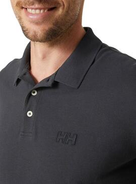 Polo Helly Hansen Malcesine negro antracita para hombre