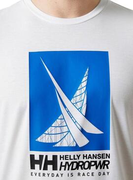 Camiseta Helly Hansen HP Race blanco para hombre