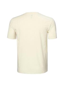 Camiseta Helly Hansen Skog UPF 40 amarillo para hombre