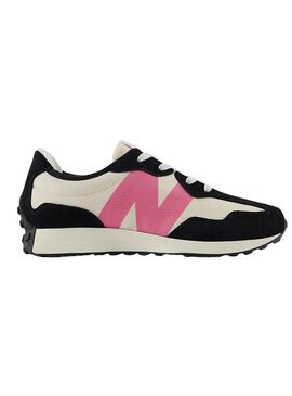 Zapatillas New Balance 327 negro y rosa