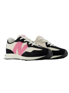 Zapatillas New Balance 327 negro y rosa