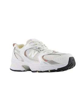 Zapatillas New Balance 530 Blanco y Plateado