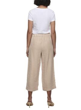 Pantalón Only Carisa Mago Culotte Beige para Mujer 