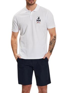 Polo Helly Hansen Koster Blanco Para Hombre