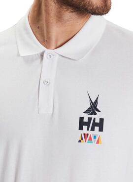 Polo Helly Hansen Koster Blanco Para Hombre