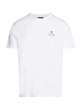 Camiseta Tommy Hilfiger Stack blanco para hombre 