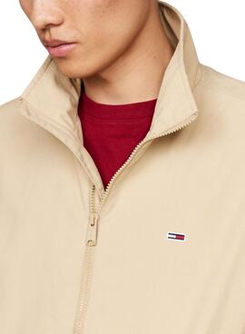 Chaqueta cortavientos Tommy Hilfiger Essential beige para hombre