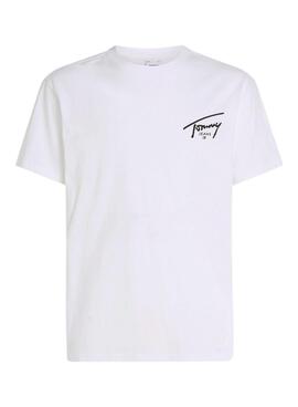 Camiseta Tommy Jeans Signature blanco para hombre