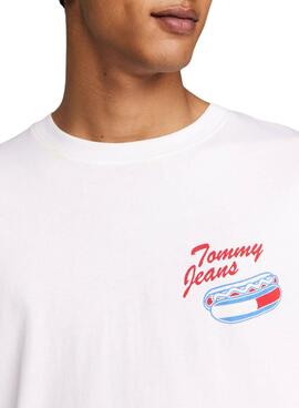 Camiseta Tommy Jeans Plus Logo blanco para hombre