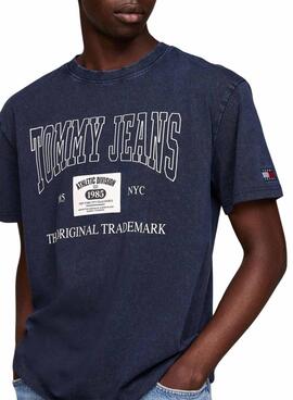 Camiseta Tommy Jeans Archive marino para hombre