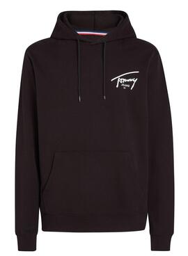 Sudadera Tommy Jeans Logo Signature Negro 