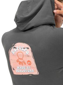 Sudadera El Pulpo Sealovers gris para hombre