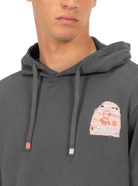 Sudadera El Pulpo Sealovers gris para hombre