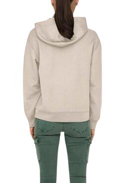 Sudadera Only Lalina beige para mujer