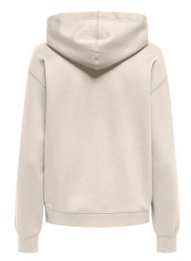 Sudadera Only Lalina beige para mujer