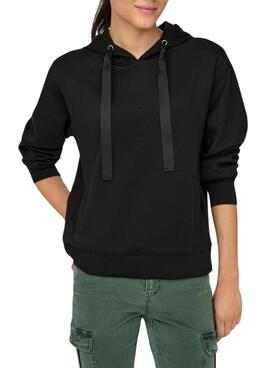 Sudadera Only Lalina negro para mujer