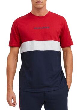 Camiseta Jack and Jones Jereid rojo para hombre