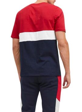 Camiseta Jack and Jones Jereid rojo para hombre