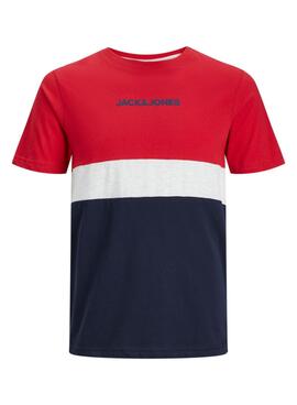 Camiseta Jack and Jones Jereid rojo para hombre