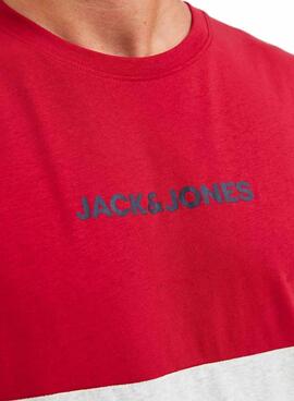 Camiseta Jack and Jones Jereid rojo para hombre