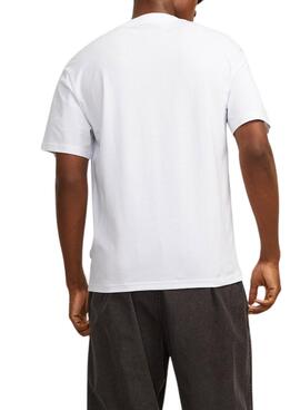 Camiseta Jack and Jones Jorsequioia blanco para hombre