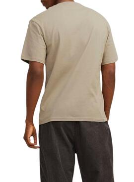 Camiseta Jack and Jones Jorsequioia arena para hombre