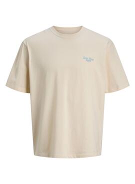 Camiseta Jack and Jones Conte beige para hombre