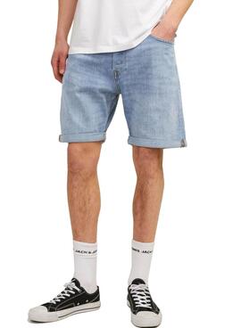 Bermudas Jack and Jones Chris Wood denim claro para hombre