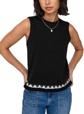 Top Only Liva negro para mujer