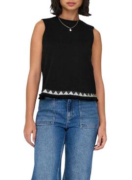 Top Only Liva negro para mujer