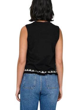 Top Only Liva negro para mujer