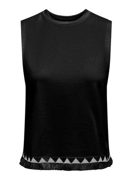 Top Only Liva negro para mujer