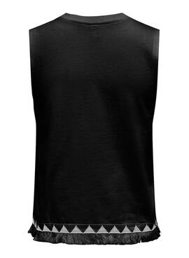 Top Only Liva negro para mujer