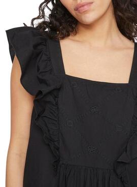 Vestido Vila Vipimma negro para mujer