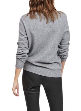 Jersey Vila Viril gris para mujer