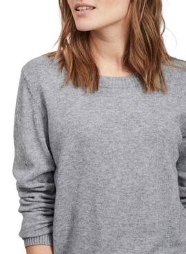 Jersey Vila Viril gris para mujer