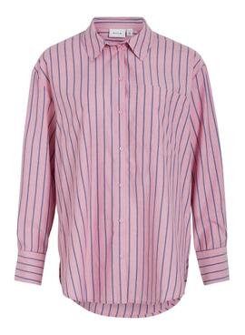 Camisa Vila Viblomi rosa para mujer