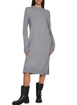 Vestido Vila Viril gris para mujer