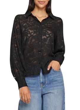 Camisa Vila Viflema negro para mujer