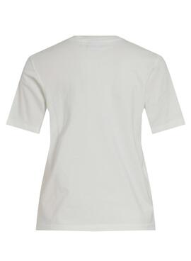 Camiseta Vila Visybil Balance blanco para mujer