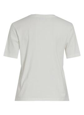 Camiseta Vila Visybil blanco para mujer