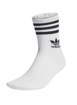 CREW SOCK  3STR WHITE