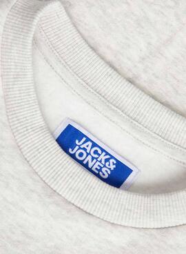 Sudadera Jack and Jones Logo gris para niño