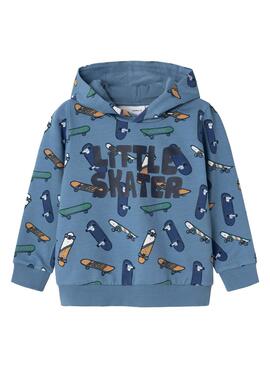 Sudadera Name It Kuno azul para niño