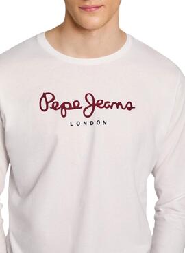 Camiseta Pepe Jeans Eggo Long Blanco para Hombre