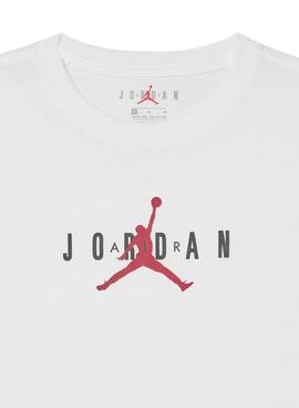 Camiseta Jordan Jumpman blanco para niño y niña