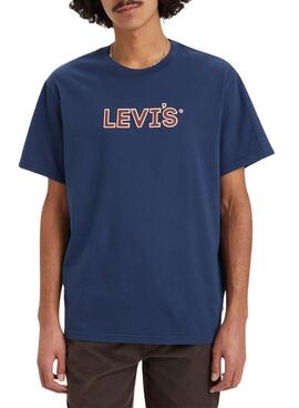 Camiseta Levis Padded azul para hombre